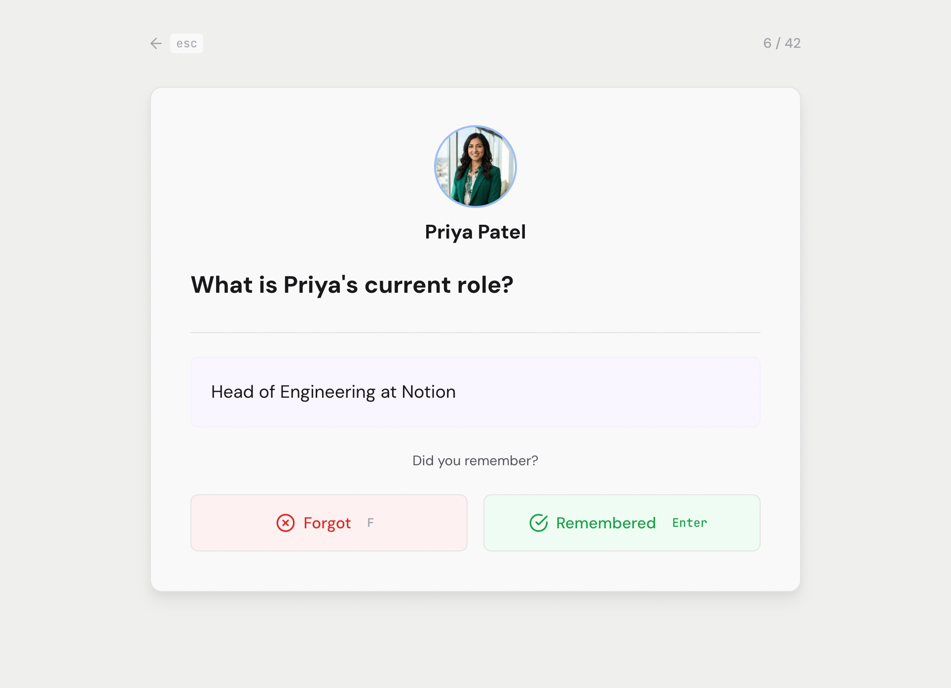 Known app — answer revealed